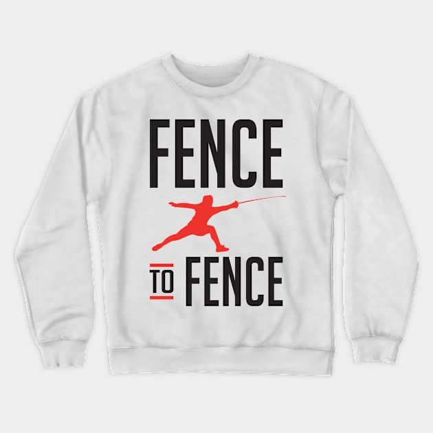 Fence to Fence (black) Crewneck Sweatshirt by nektarinchen